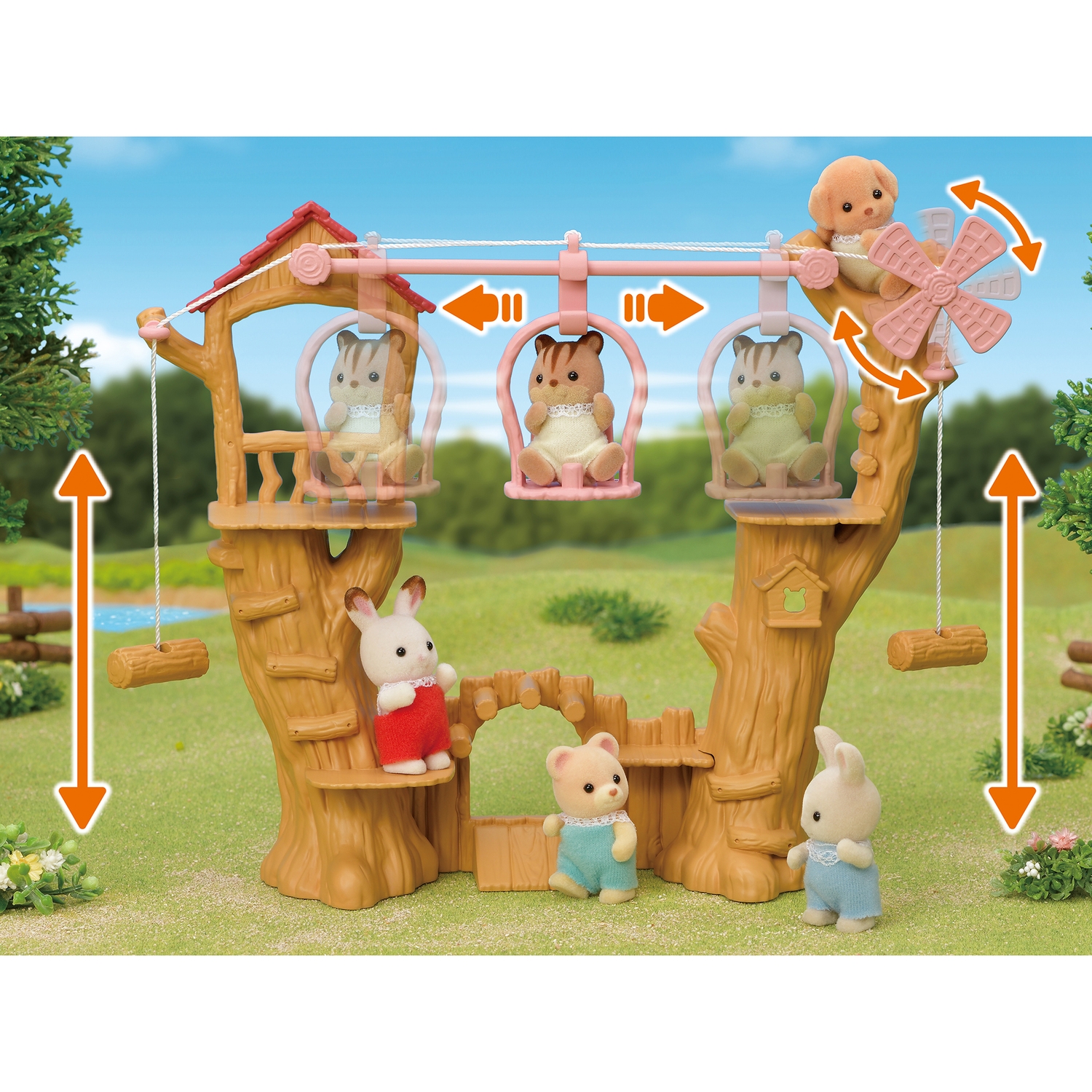 Набор Sylvanian Families Детская канатная дорога 5452 - фото 5