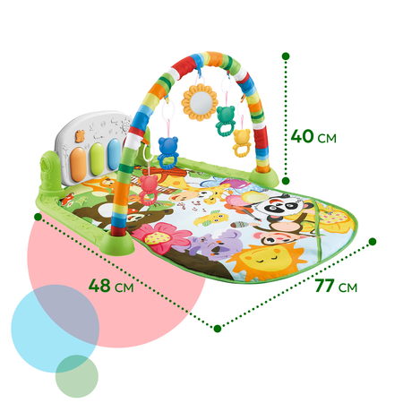 Коврик развивающий BabyGo с пианино 668-90E