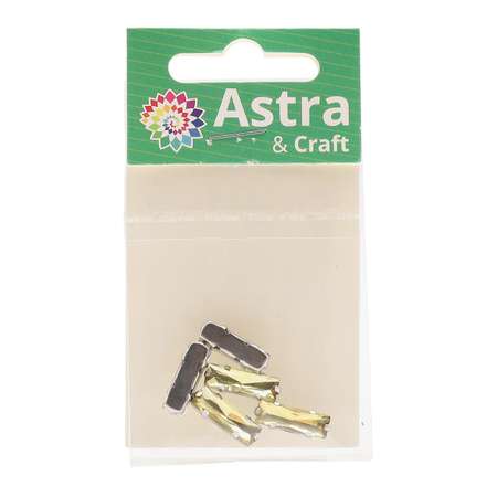 Хрустальные стразы Astra Craft в металлических цапах для творчества и рукоделия 5 мм 15 мм 5 шт серебро желтый