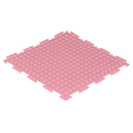 Массажный детский коврик пазл Ортодон развивающий игровой Шипы мягкие розовый пастельный 1 пазл