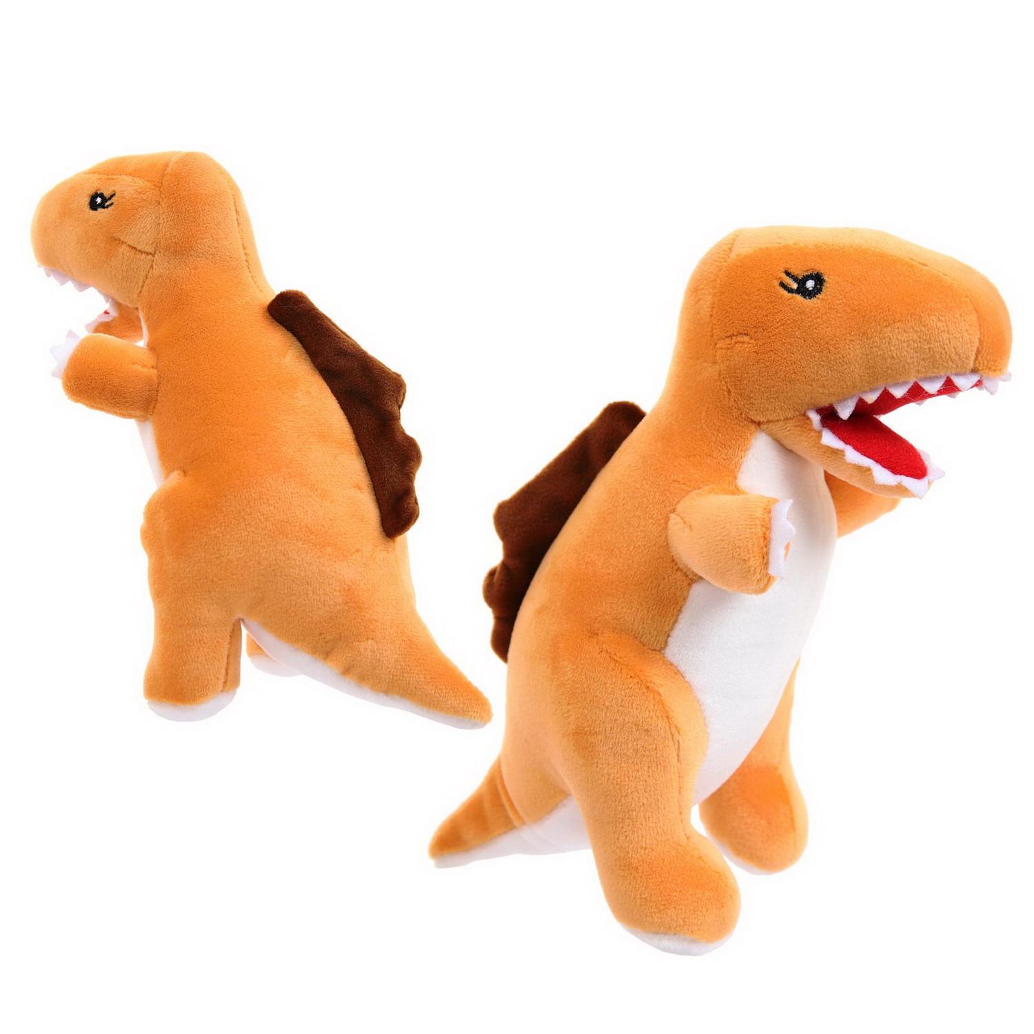 Мягкая игрушка ABTOYS Dino Baby Динозаврик коричневый - фото 3