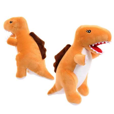 Мягкая игрушка ABtoys Dino Baby Динозаврик коричневый