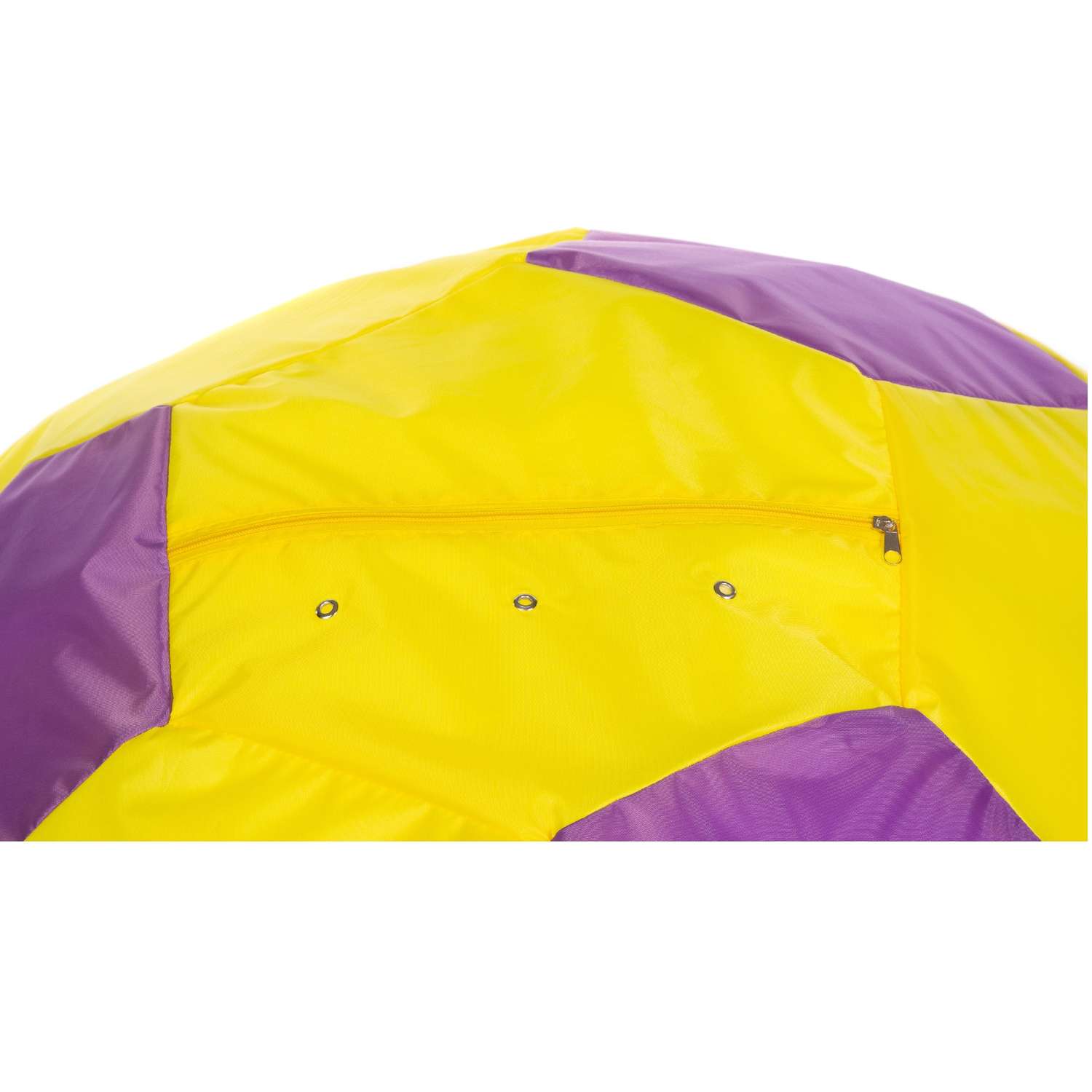 Кресло-мешок Пазитифчик Мяч 80х80см желто-фиолетовый - фото 2