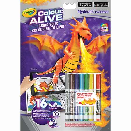 Интерактивная раскраска Crayola Colour Alive Драконы