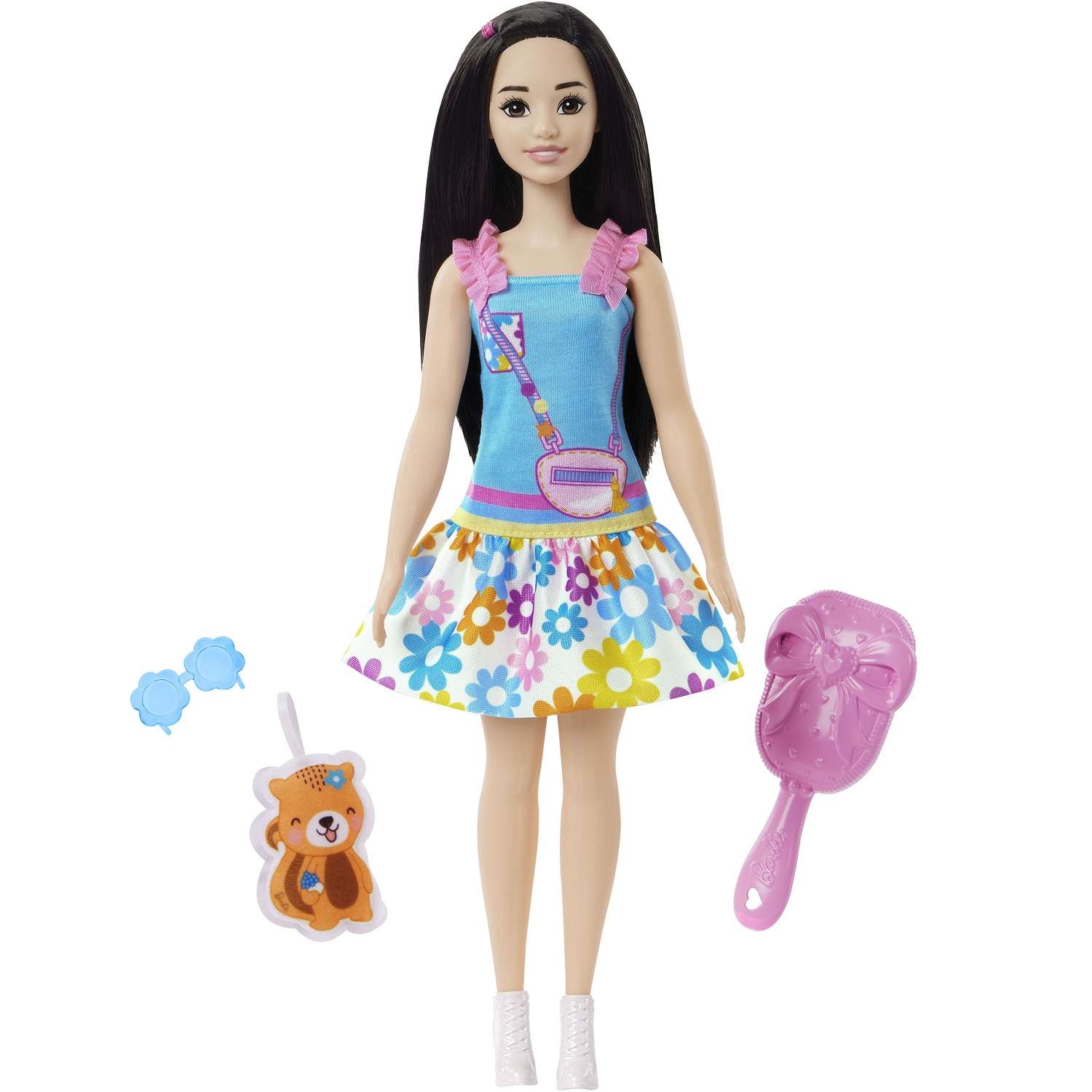 Кукла Barbie Рене с черными волосами и белкой HLL22 HLL22 - фото 1