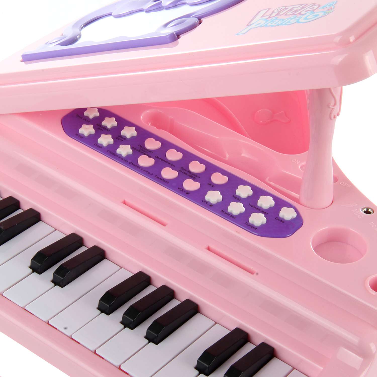 Музыкальная игрушка Veld Co Пианино с микрофоном на батарейках Юный артист - фото 9