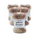 Пряжа для вязания YarnArt Adore Dream 100 гр 280 м акрил секционная анти-пиллинг 5 мотков 1068 секционный