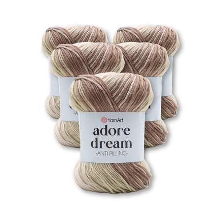 Пряжа для вязания YarnArt Adore Dream 100 гр 280 м акрил секционная анти-пиллинг 5 мотков 1068 секционный