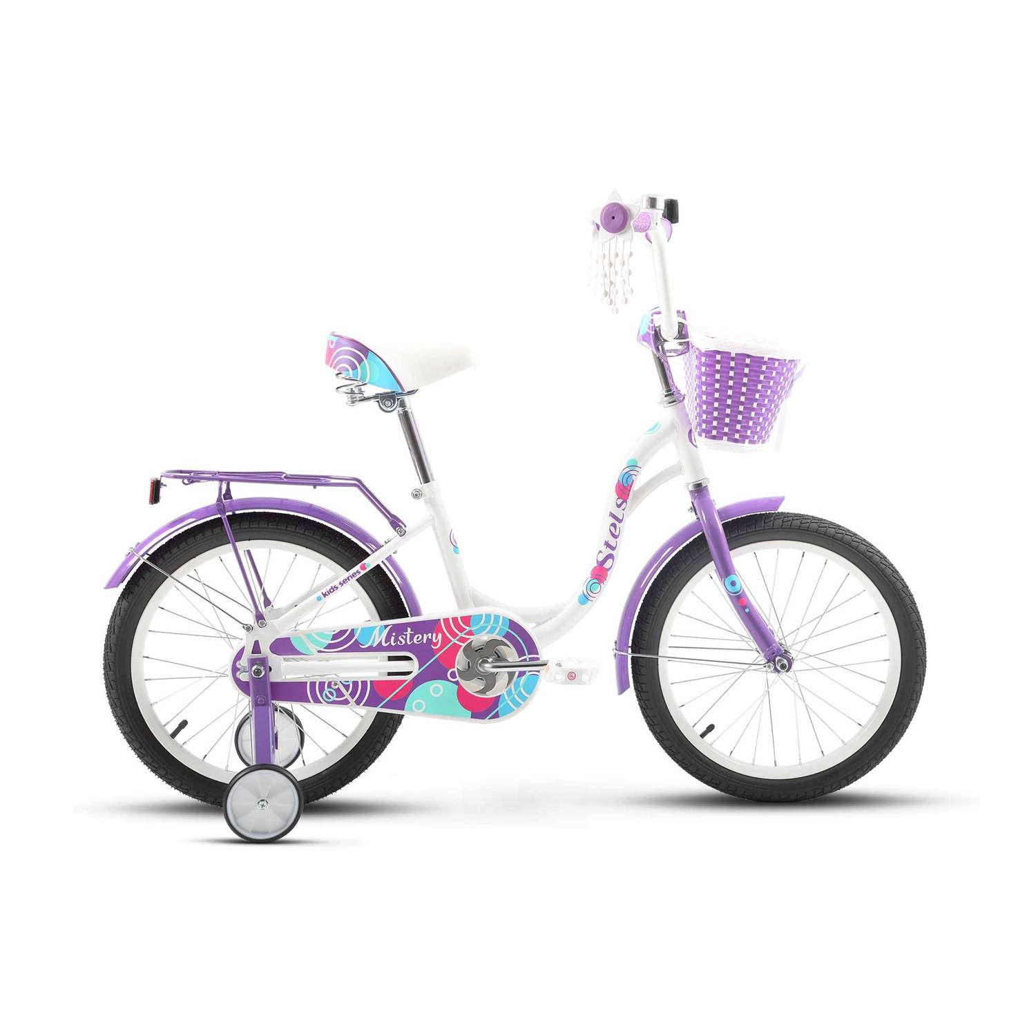 Велосипед детский STELS Mistery C 18 Z010 11.2 Белый-Фиолетовый 2024 - фото 4