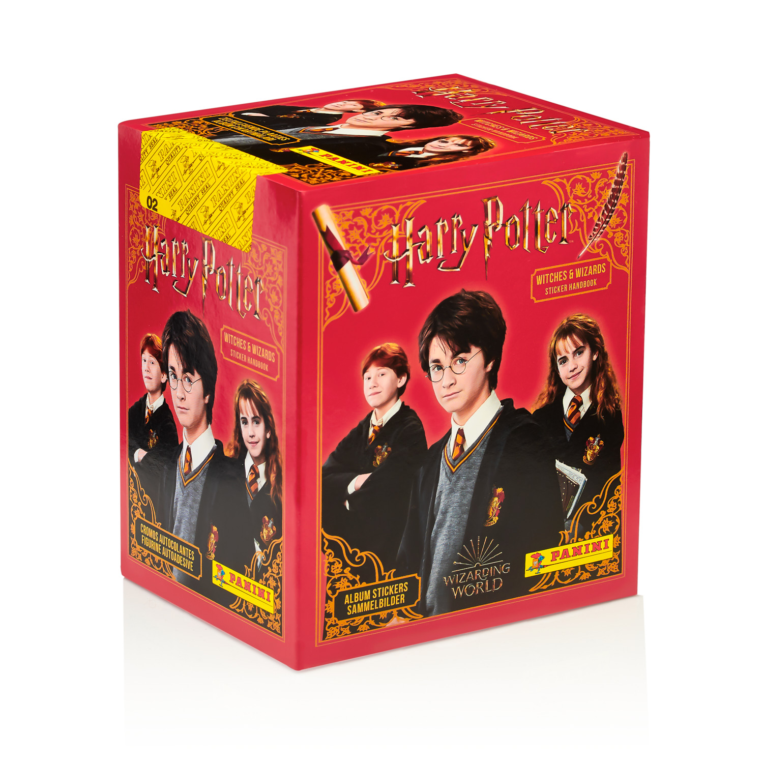 Бокс с наклейками Panini Harry Potter Гарри Поттер Руководство для магов и  волшебниц 50 пакетиков купить по цене 2999 ₽ в интернет-магазине Детский мир