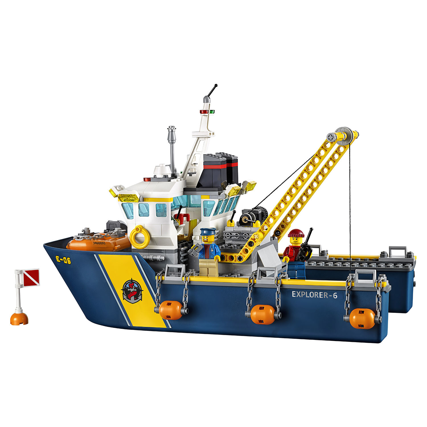 Конструктор LEGO City Deep Sea Explorers Корабль исследователей морских  глубин (60095) купить по цене 8499 ₽ в интернет-магазине Детский мир