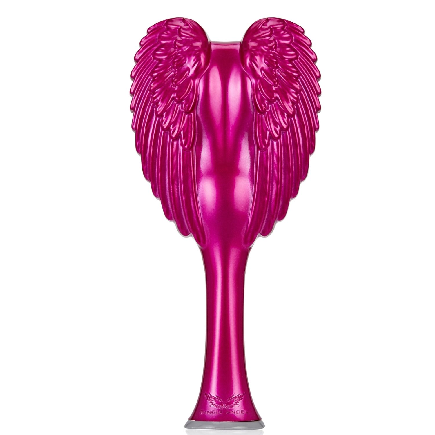 Расческа для волос Tangle Angel Розовая с серыми зубчиками - фото 1