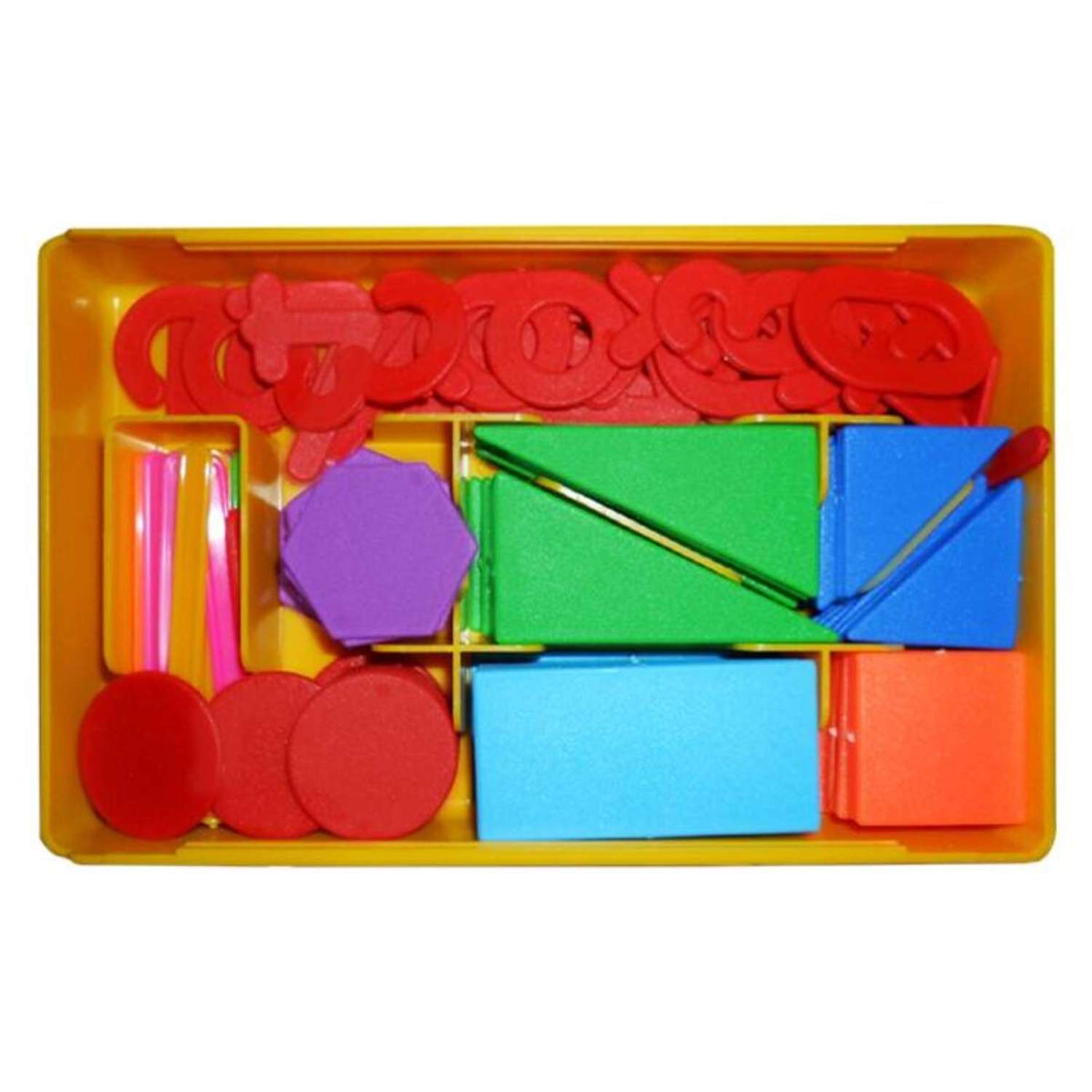 Счетный материал Darvish геометрические фигуры разной формы счетные палочки знаки пособие для школы и детского сада - фото 1