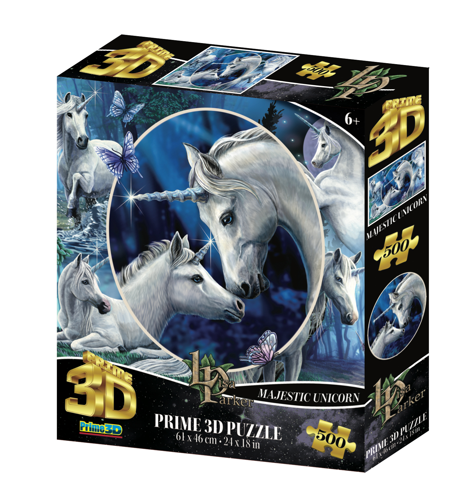 3D Пазл Prime 3D Стерео-пазл Prime 3D Коллаж Единороги 500 деталей 61х46 см - фото 2