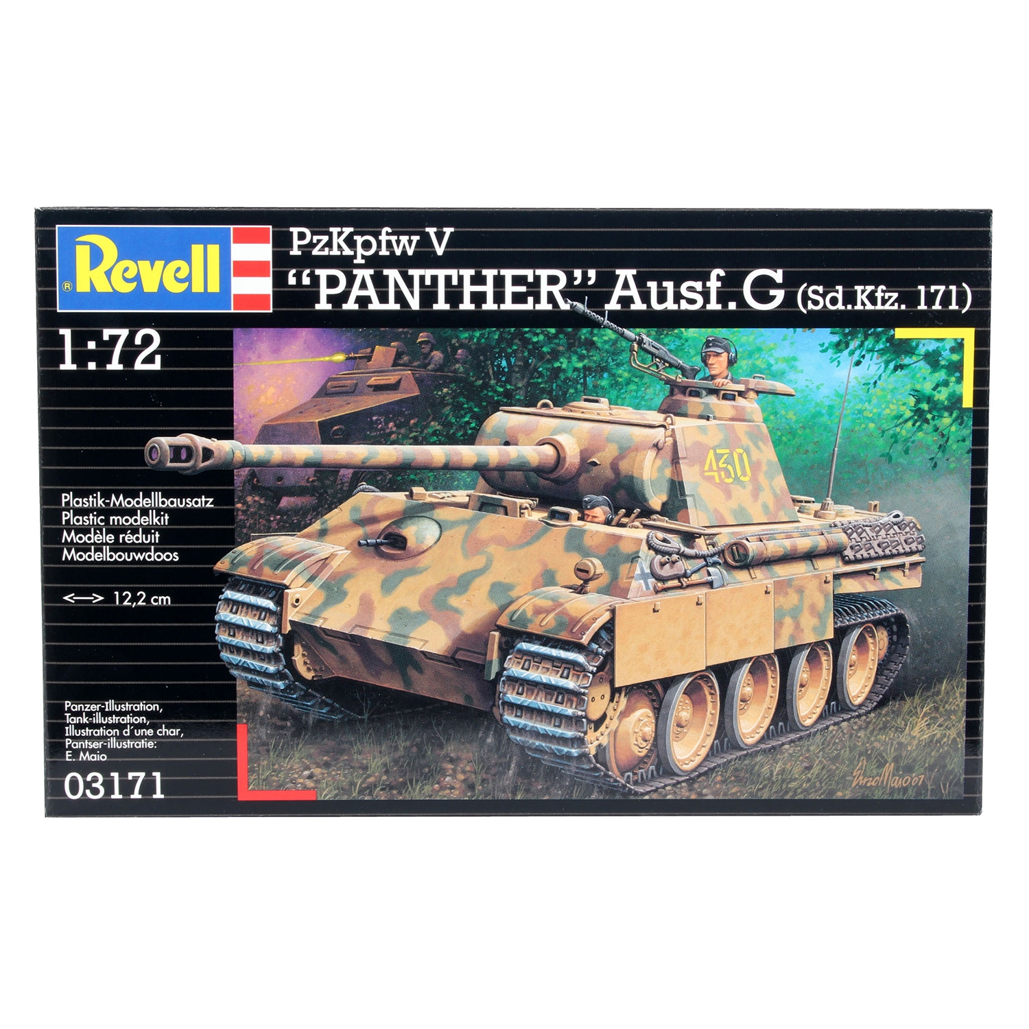 Сборная модель Revell Немецкий средний танк PzKpfw V Panther Ausf.G 03171 - фото 2