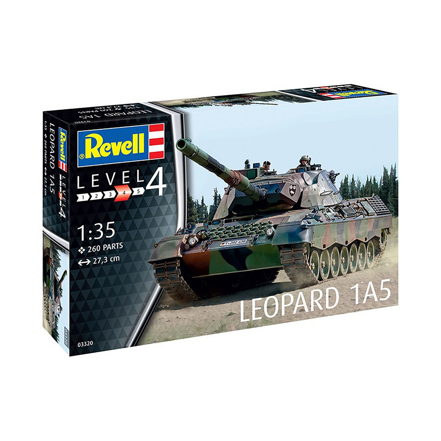 Сборная модель Revell Танк ФРГ Леопард 1A5 03320 - фото 8