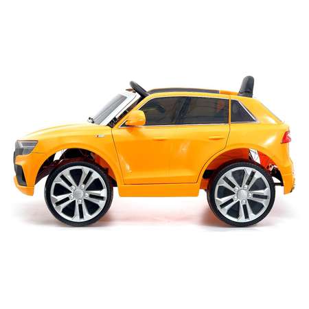 Электромобиль Sima-Land Audi Q8 EVA колеса кожаное сидение цвет оранжевый