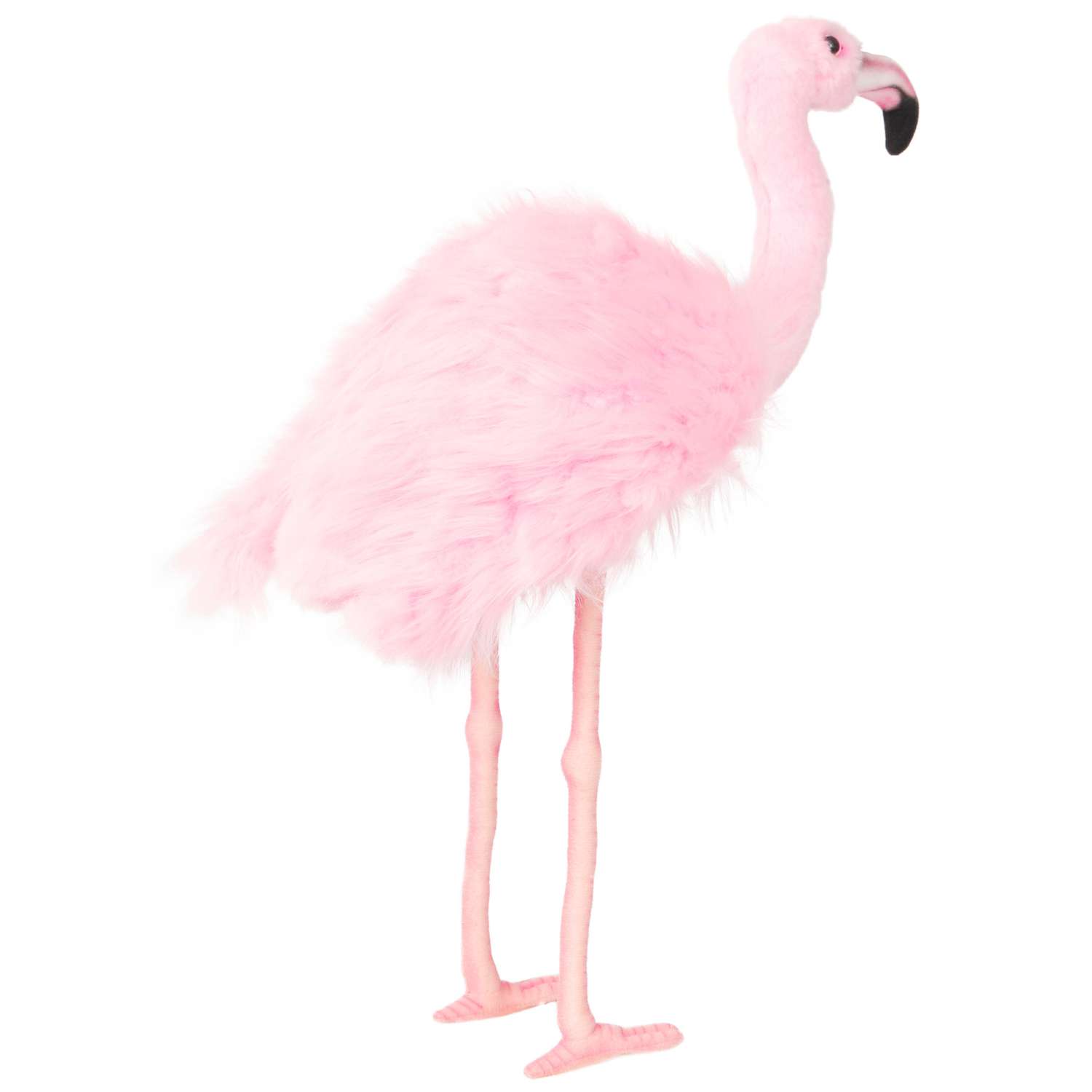 Реалистичная мягкая игрушка Hansa Розовый фламинго 38 см - фото 8