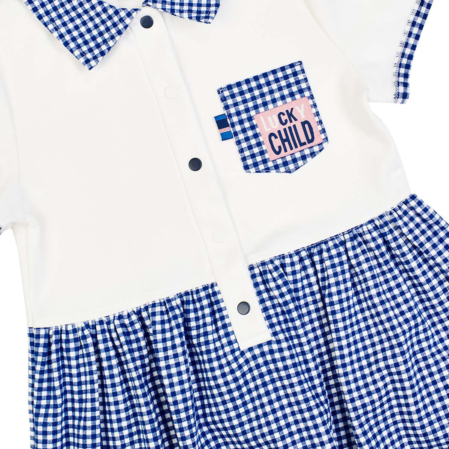 Платье Lucky Child 83-63/0-2/клетка - фото 2