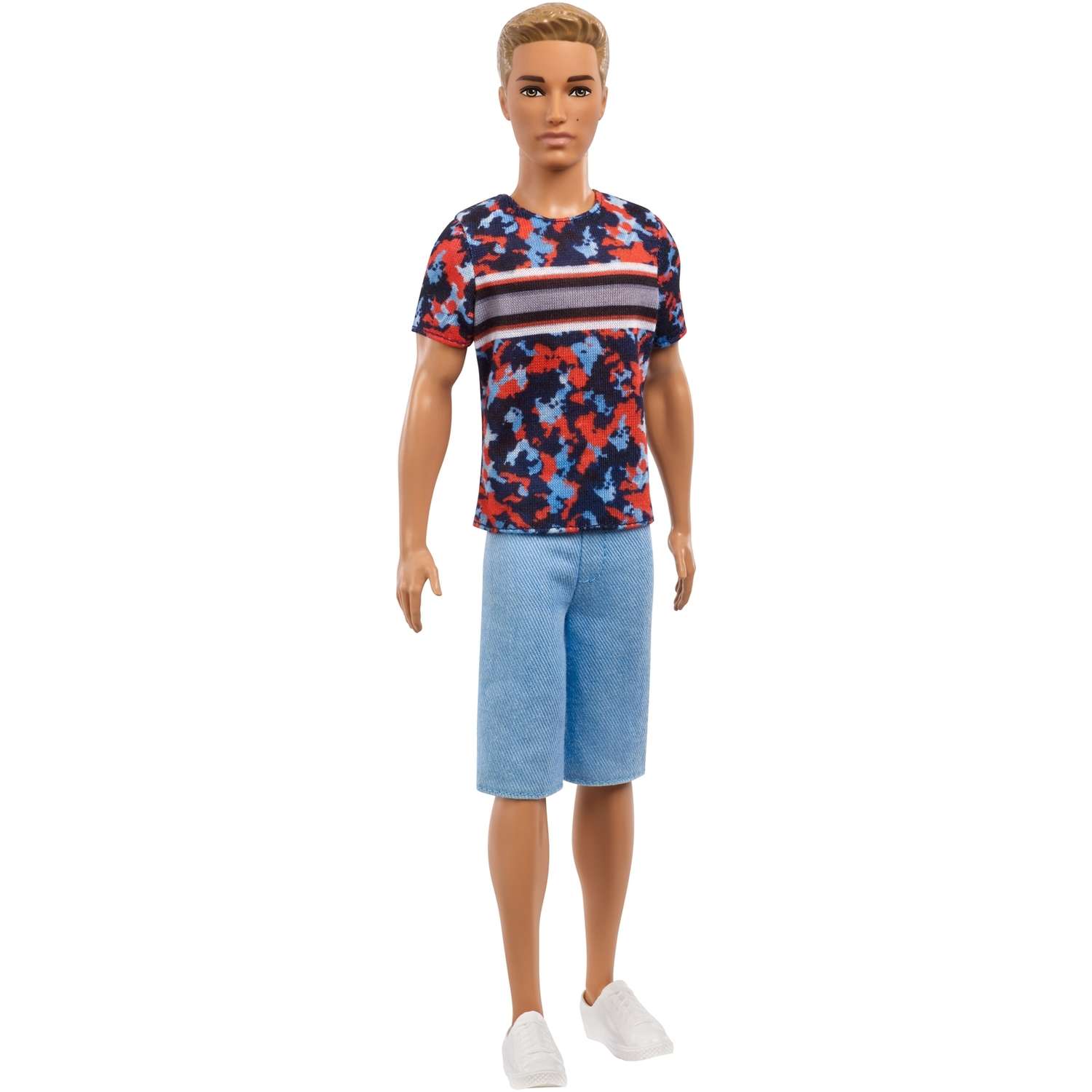 Кукла Barbie Игра с модой Кен 118 В футболке с суперпринтом FXL65 DWK44 - фото 1