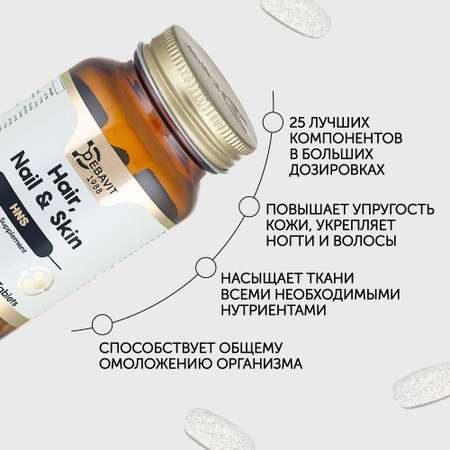 БАД Debavit Hair Nail Skin Кожа Ногти и Волосы / Витаминно-минеральный комплекс