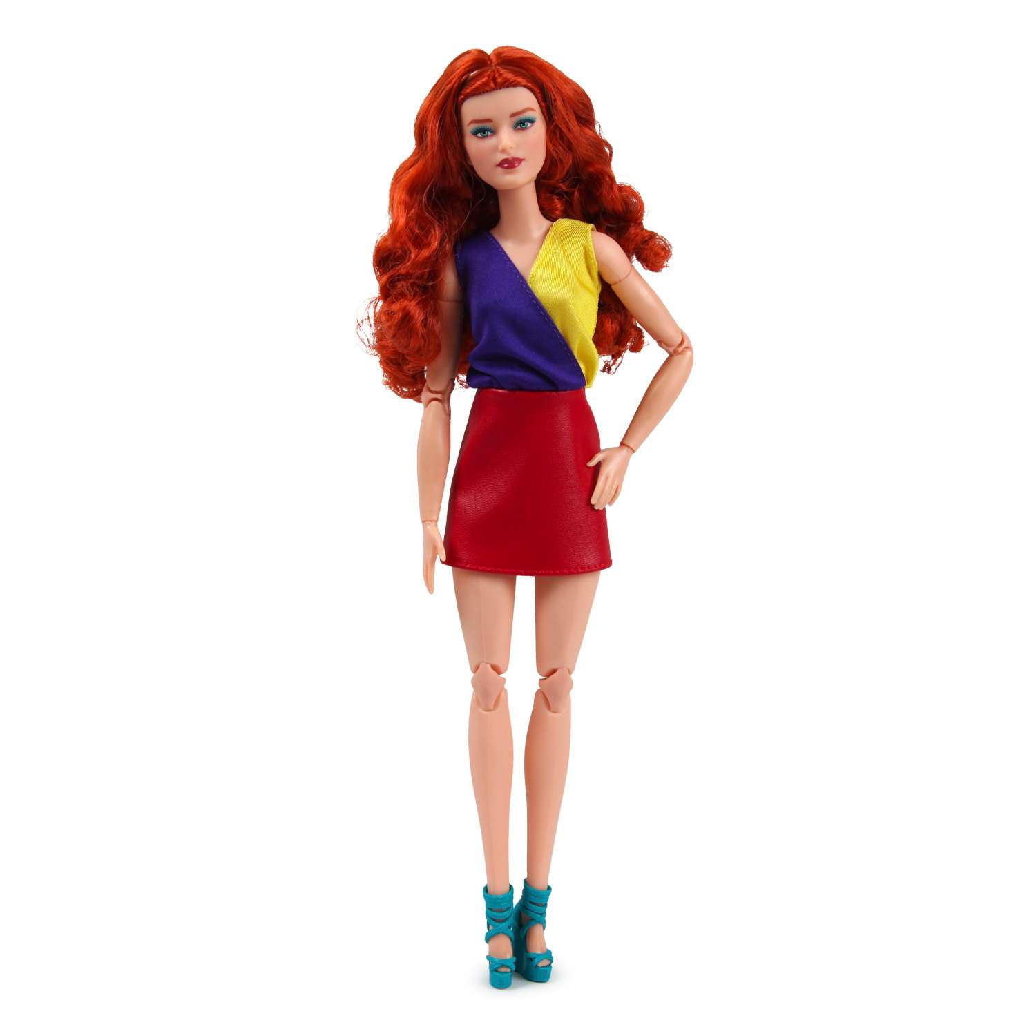 Кукла Barbie Looks с кудрявыми рыжими волосами HJW80 HJW80 - фото 1