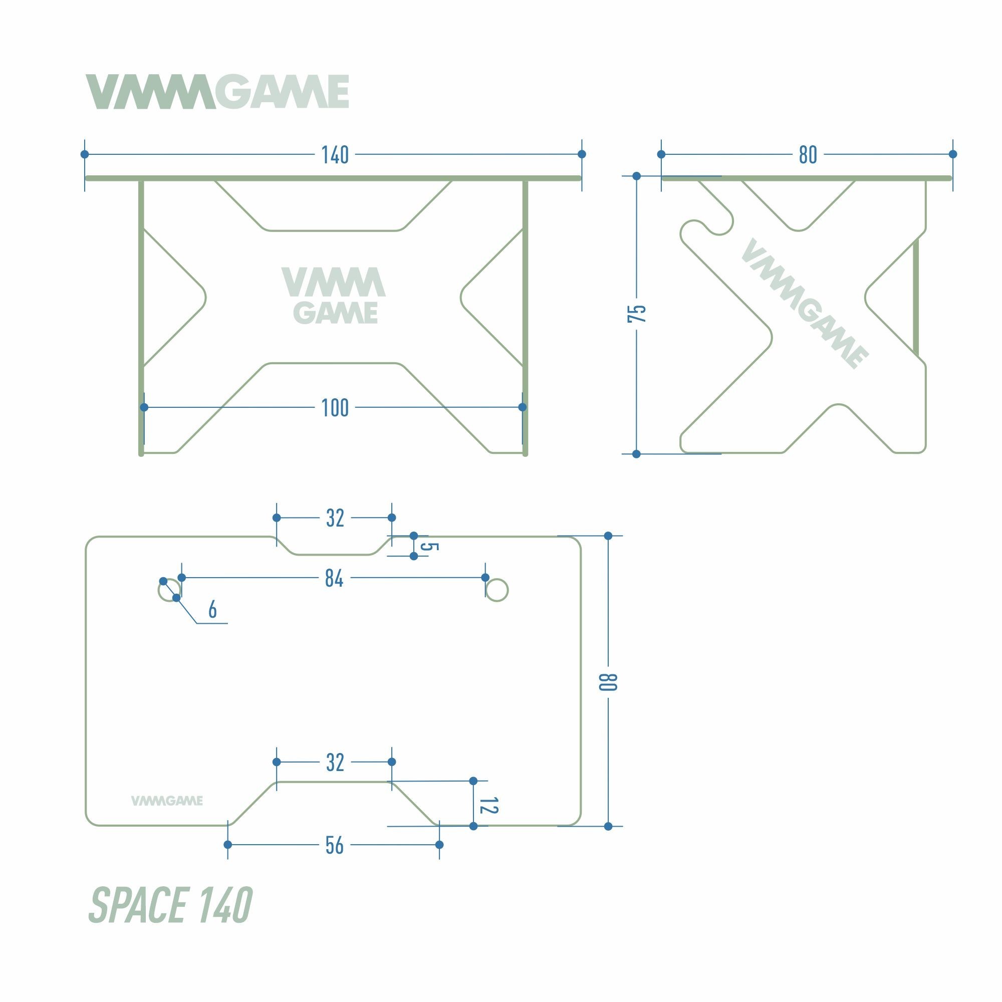 Стол VMMGAME SPACE DARK 140 ORANGE - фото 8