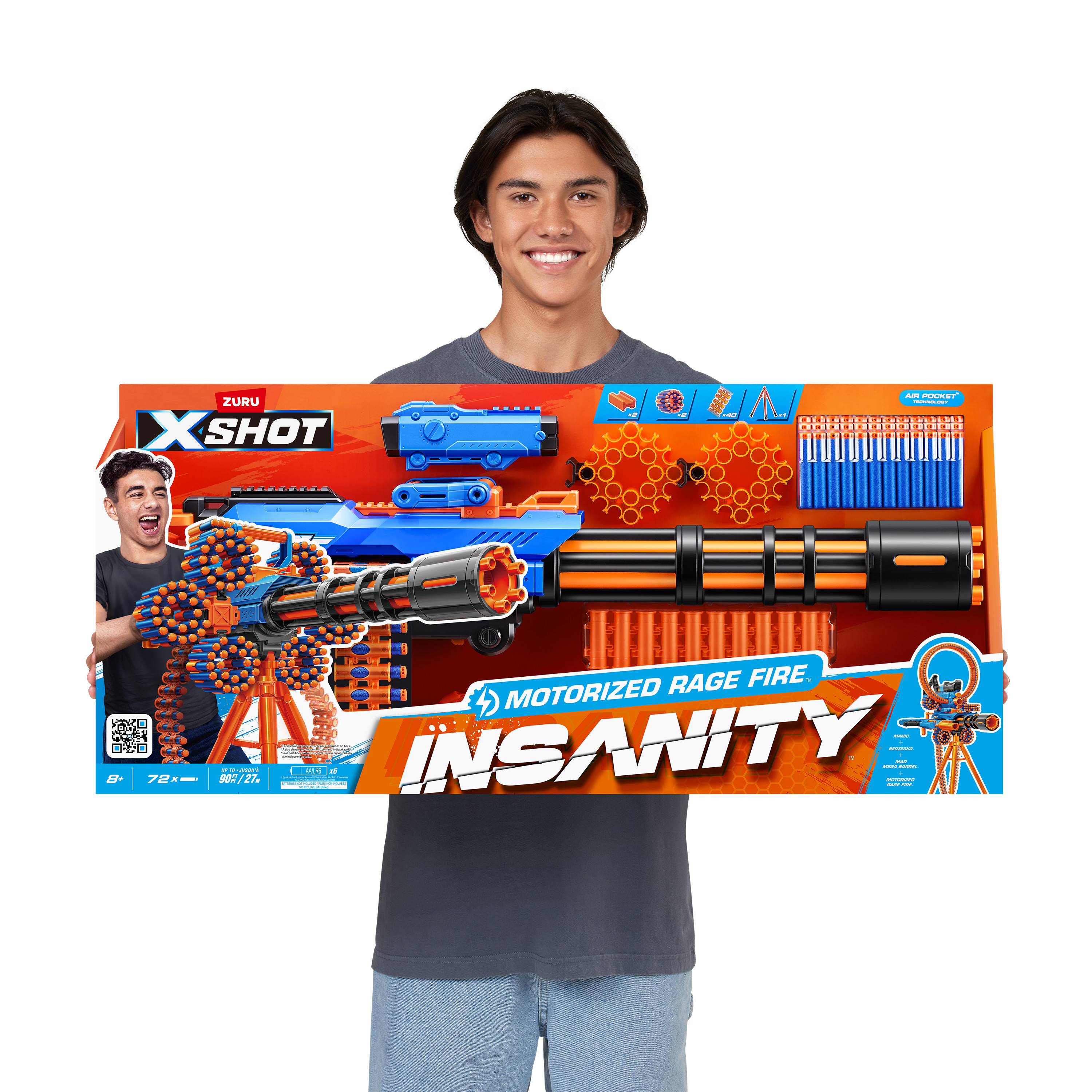 Набор игровой XShot Insanity Motorized Rage Fire Gatlin Gun 36605 - фото 10