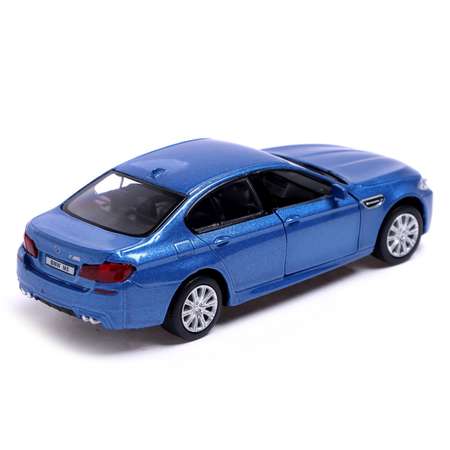 Машина Автоград металлическая BMW M5. 1:32. открываются двери. инерция. цвет синий