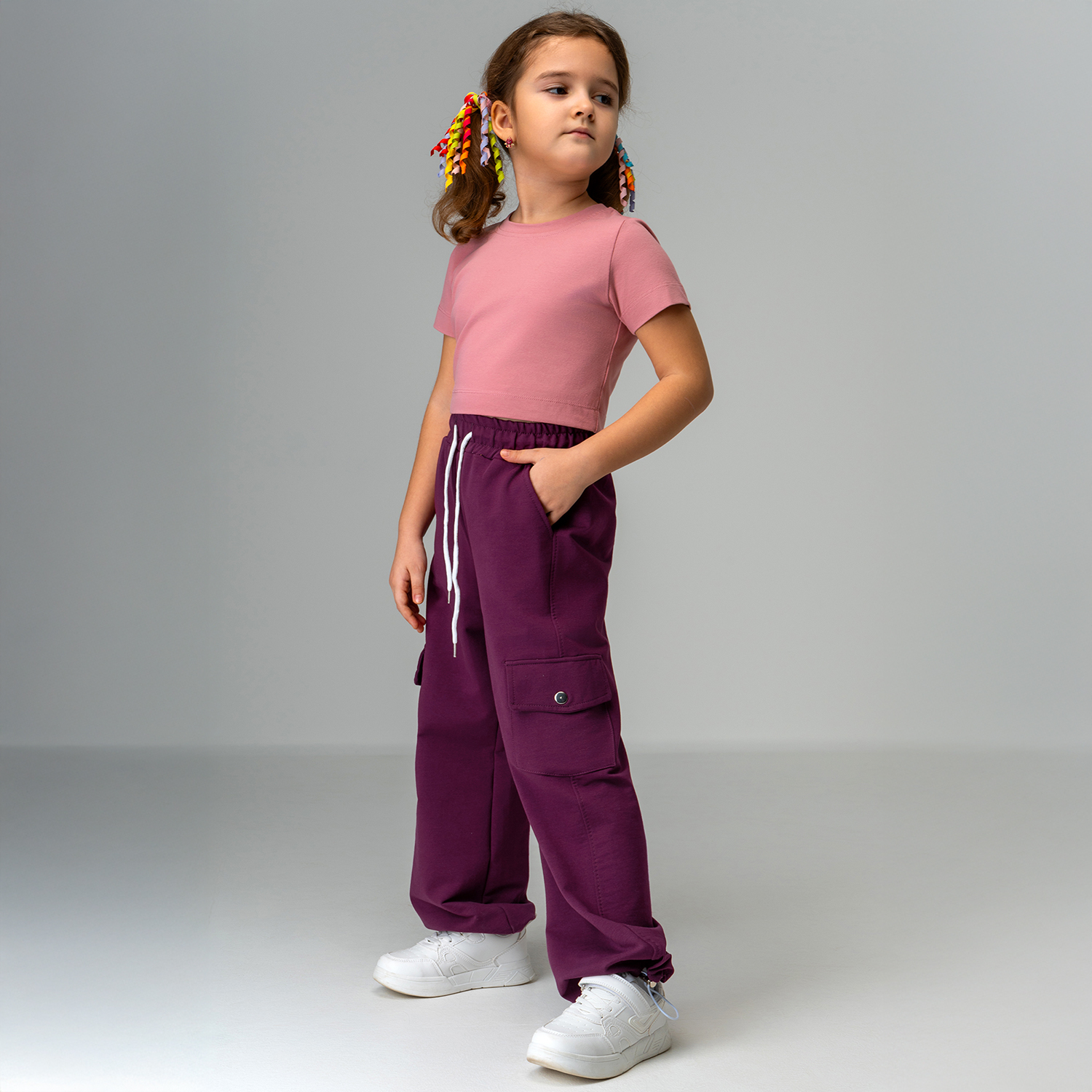 Брюки BONITO KIDS SS6095сливовый - фото 6