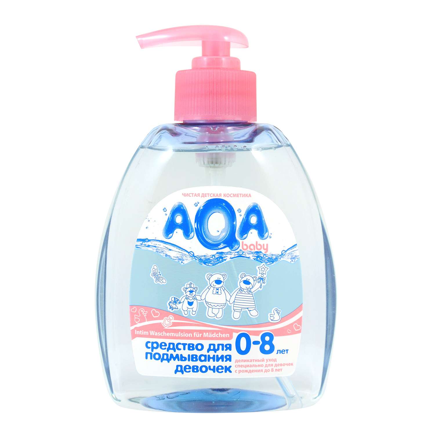 Средство для подмывания девочек AQA baby с дозатором 400 мл - фото 1
