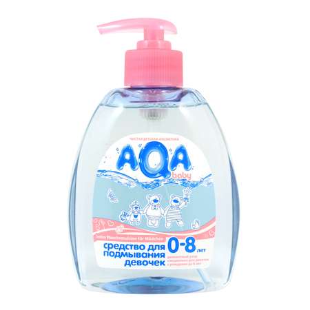 Средство для подмывания девочек AQA baby с дозатором 400 мл