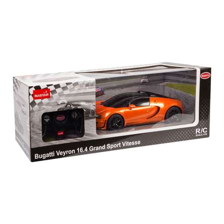 Машинка р/у Rastar Bugatti Veyron Vitesse1:18 оранжевая