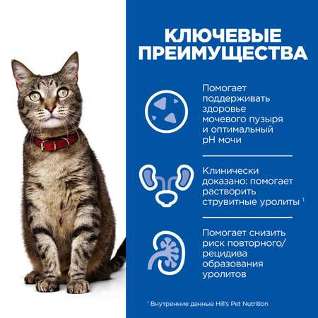 Корм для кошек HILLS 10кг Prescription Diet c/d Multicare Urinary Care для МКБ с курицей сухой