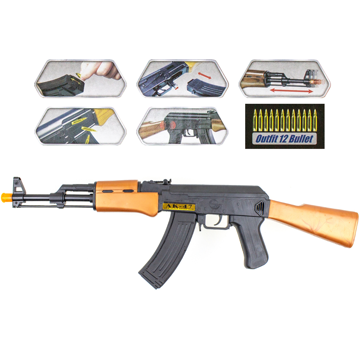 Игрушечный автомат AK47 Story Game AK47-1 купить по цене 1099 ₽ в  интернет-магазине Детский мир