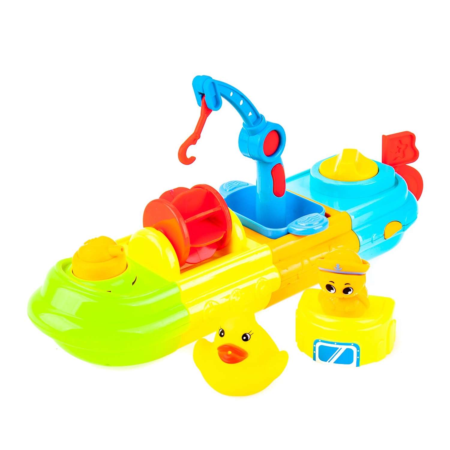 Игрушка купания Baby and Kids Кораблик с уткой и черепахой 30 см - фото 6