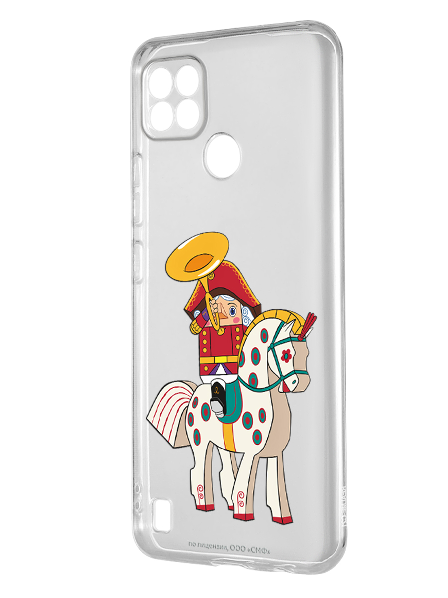 Силиконовый чехол Mcover для смартфона Realme C21y C25y Союзмультфильм На коне - фото 1