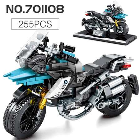 Конструктор Sembo Block 701108 мотоцикл Azure 255 деталей.