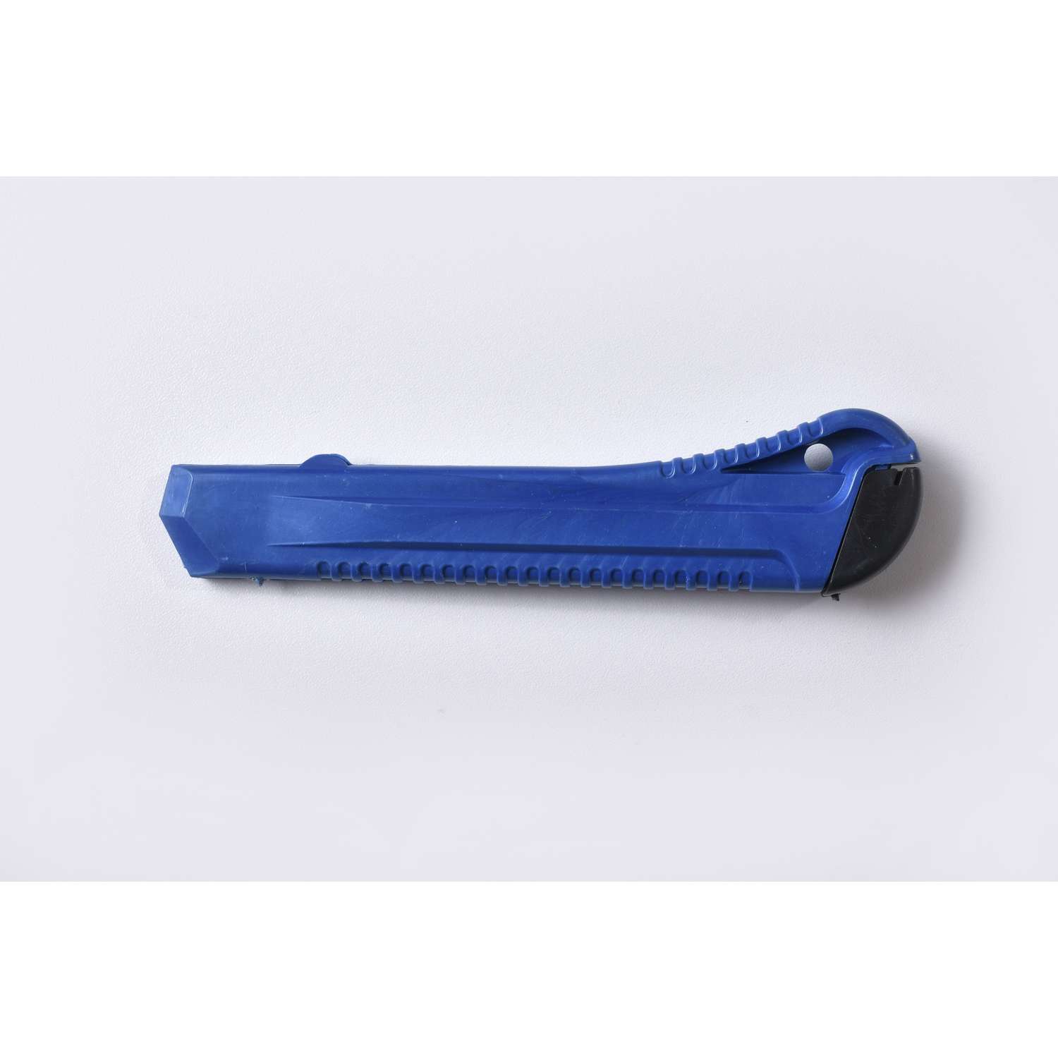 Нож канцелярский 18 мм Консул фиксатор цвет корпуса синий зеленый упаковка с европодвесом - фото 2