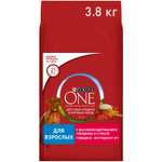 Корм для собак Purina One средних и крупных пород говядина-рис 3.8кг