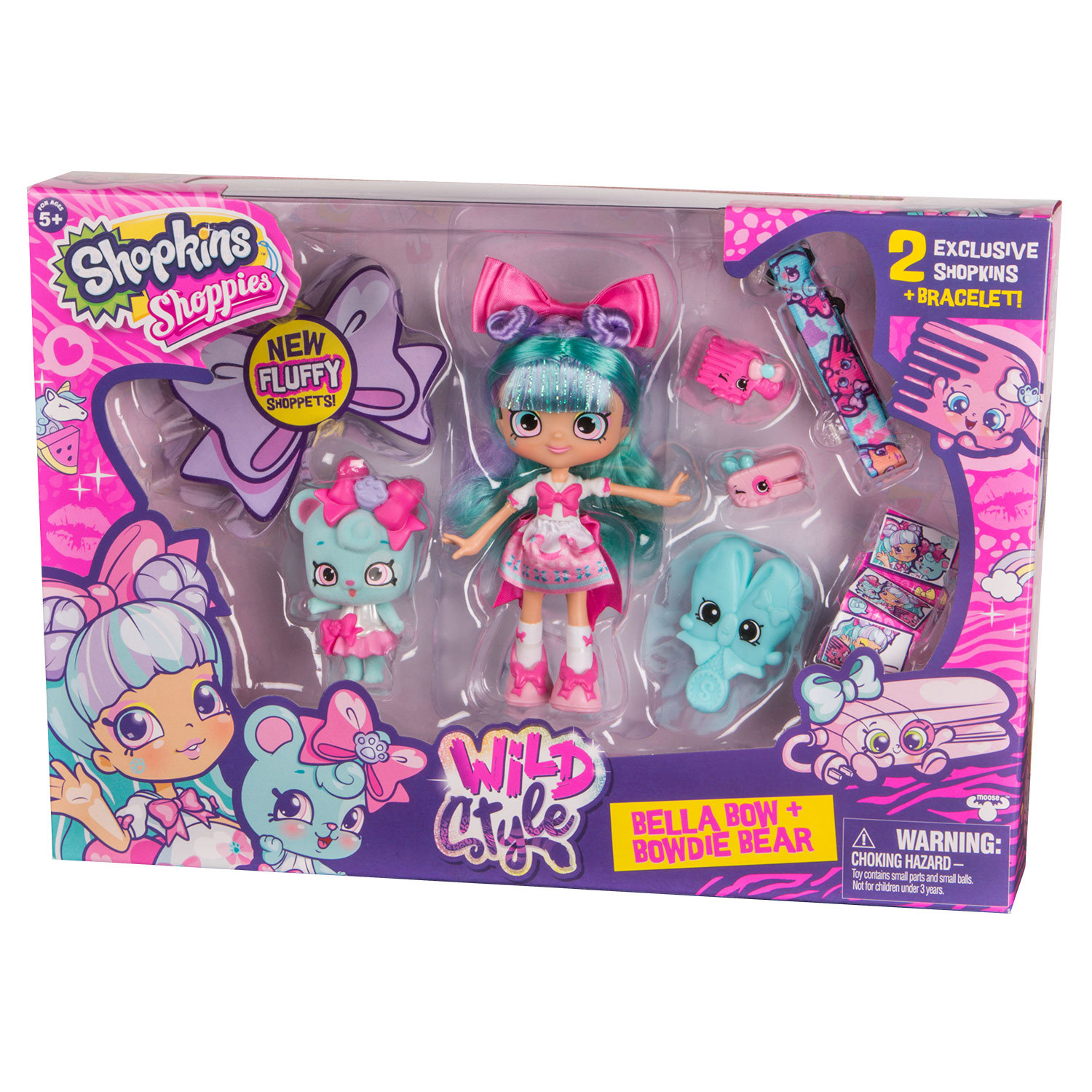 Набор Shopkins Кукла Shoppies Белла Боу + фигурка Shoppet в непрозрачной упаковке (Сюрприз) 56716 56716 - фото 2