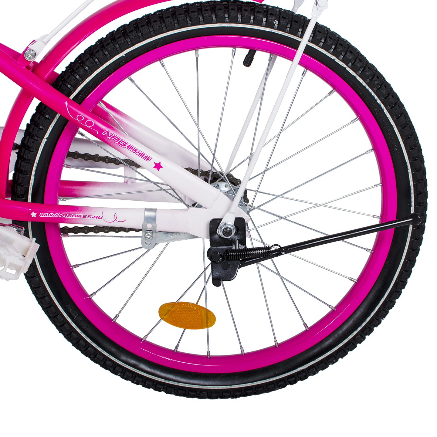 Велосипед NRG BIKES Swan 20 pink-white - фото 25