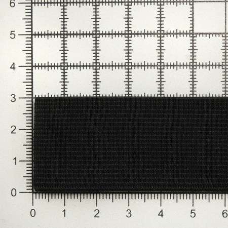 Лента Айрис тканая эластичная отделочная для шитья одежды 30 мм 20 м черная