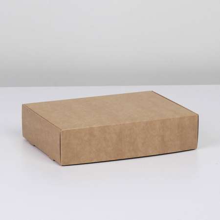 Коробка Арт Узор упаковочная подарочная складная крафтовая 21х15х5 см