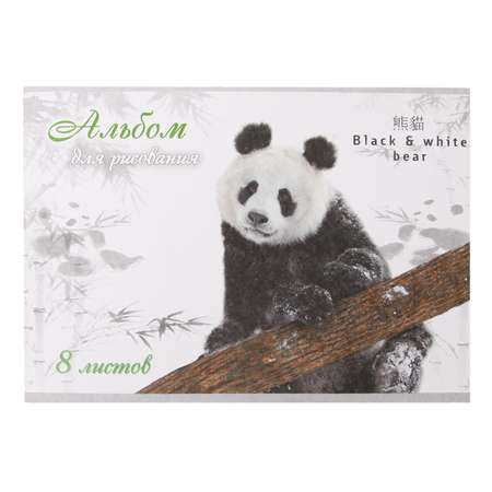 Альбом для рисования Мировые тетради Panda А4 8л АР08M188
