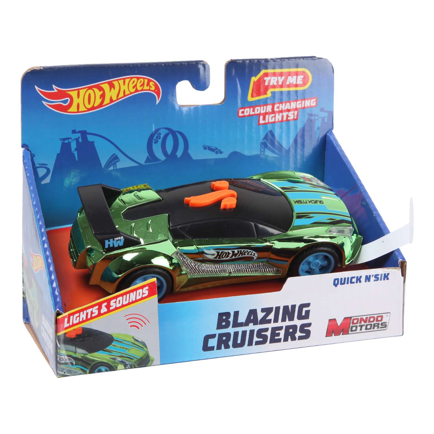 Машина Hot Wheels Blazing Cruiser Quick N sik Зеленые колеса 51200 51200 - фото 2