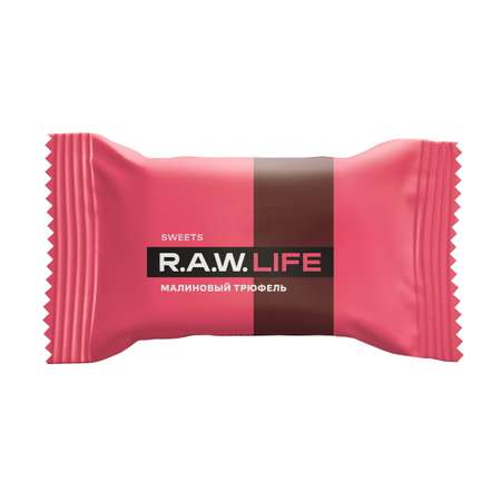 Конфета R.A.W.LIFE Sweets малиновый трюфель 18г