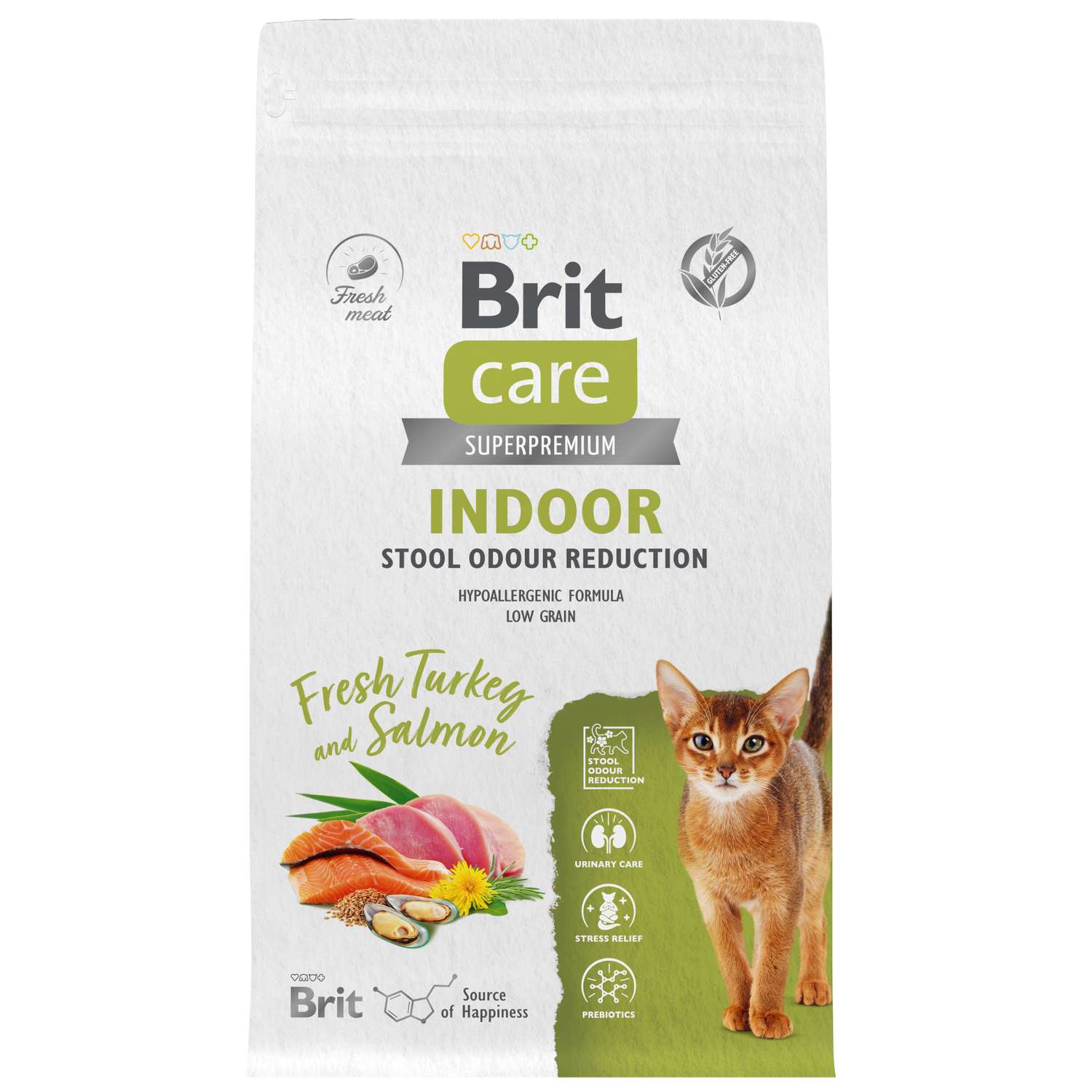 Корм для кошек Brit Care 1.5кг с индейкой и лососем сухой - фото 1