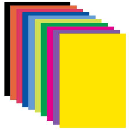 Цветная бумага Brauberg офсетная самоклеящаяся для творчества/оформления А4 мелованная 10 л 10 цветов