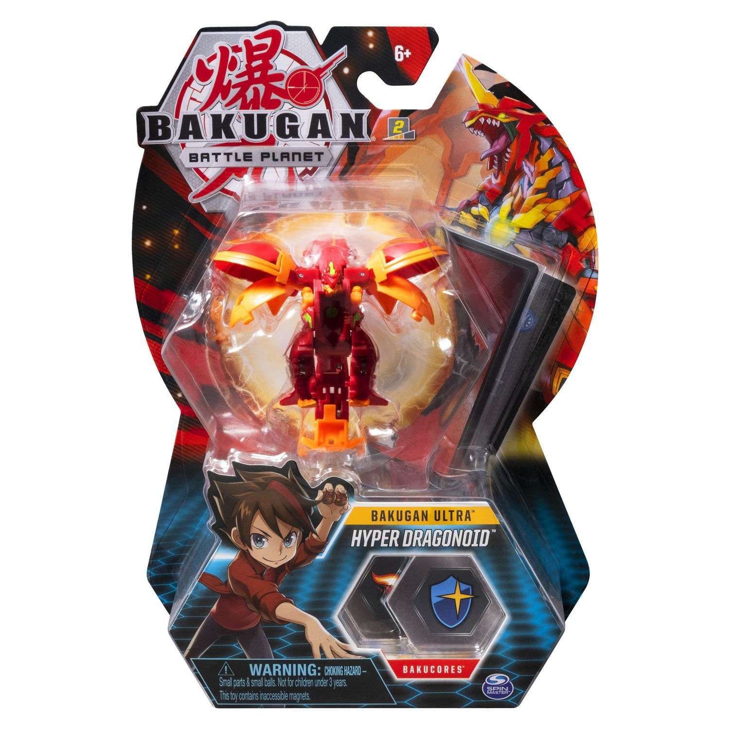 Фигурка-трансформер Bakugan Ультра DragonoidEvo Red 6045146/20114719 - фото 2